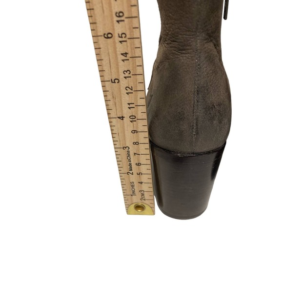 Frye Women's Zippered Ankle Boots‎ Size Brown Leather Size 7M - Picture 8 of 13